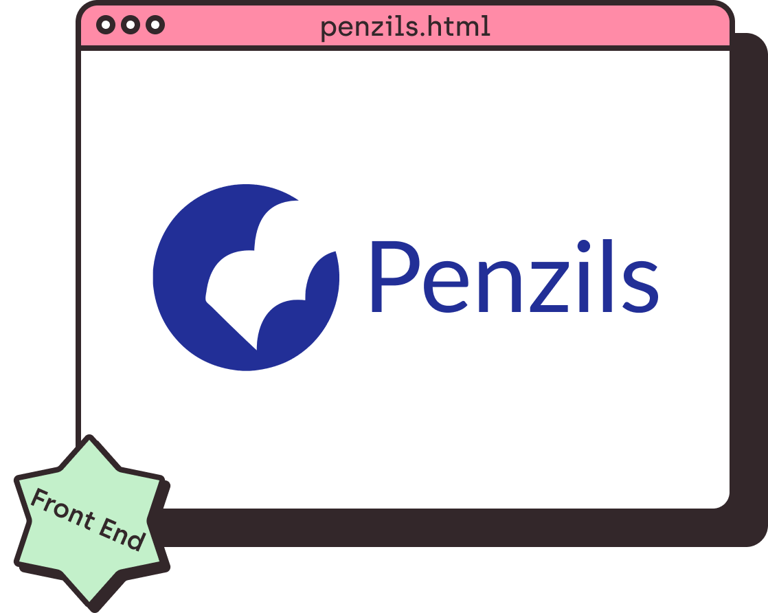 Penzils online tutoring. Front End Development.